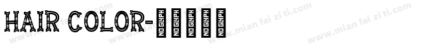 Hair Color字体转换